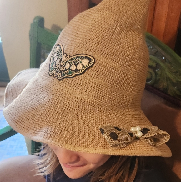 Tan boho witch hat - Picture 4 of 5